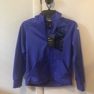Nike Dri-Fit purple jacket with hood